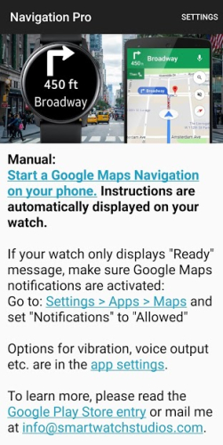 Navigation Pro: Google Maps Navi on Samsung Watch 6